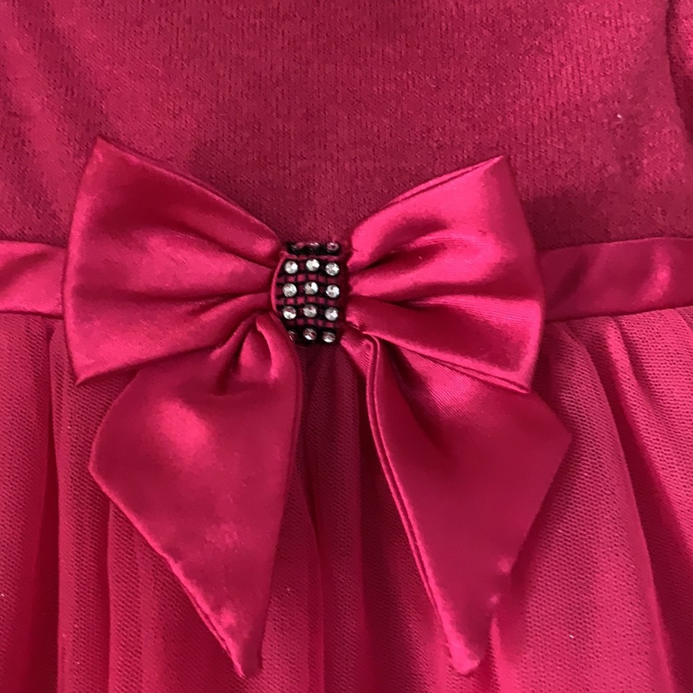 Sweet Heart Rose Baby Girl Pink Dress 18 mos Bow - Picture 7 of 17